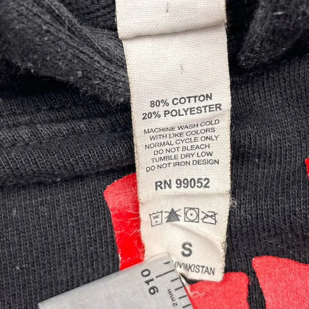 Lotties‎ skateshop hoodie black vintage y2k sweatshirt size small